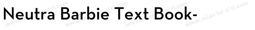 Neutra Barbie Text Book字体转换